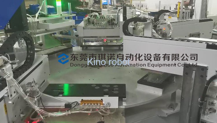 鍵盤膜六工位轉(zhuǎn)盤檢測機(jī)自動(dòng)上下料